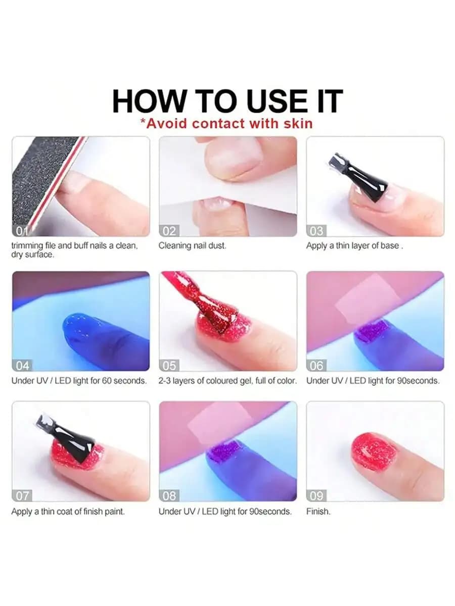 black gel nail polish bottle 15ml — image 6