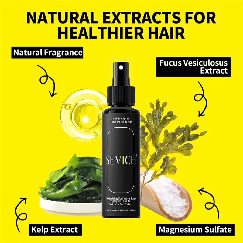men's natural sea salt hair spray bottle — image 4