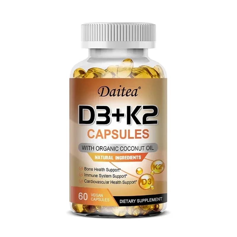 vegan vitamin d3 k2 capsules in organic coconut oil — image 7