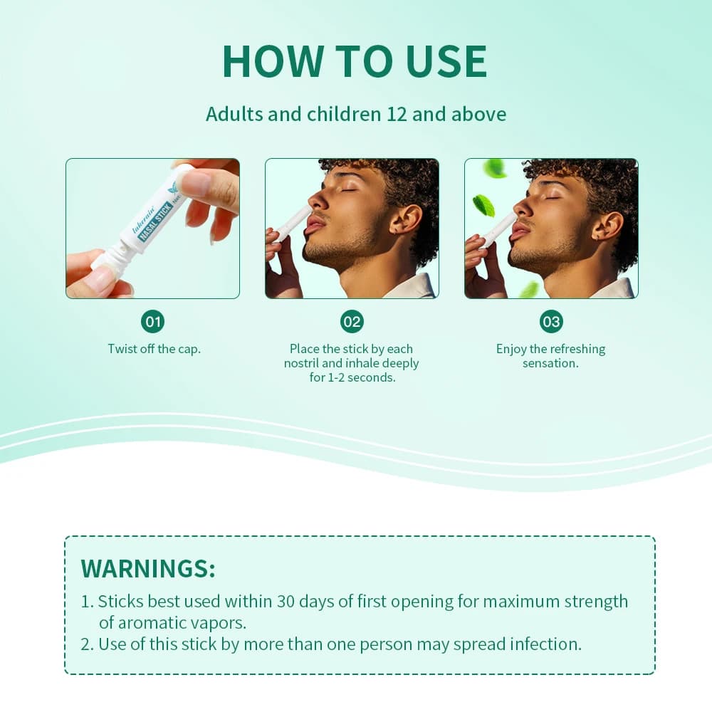 Cooling essential oil nasal inhaler stick — image 5