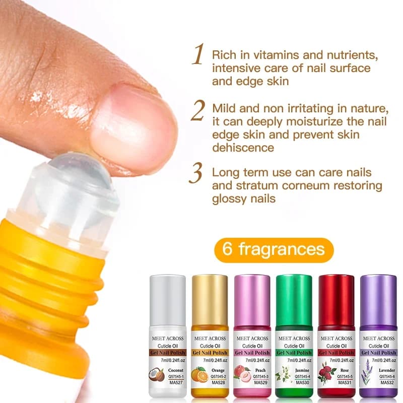 7 ml bottle of nail nutrition oil with six scent options — image 4