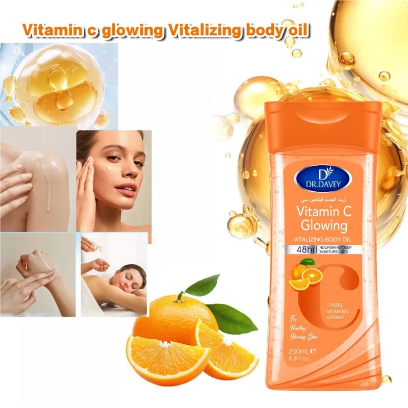 Dr. Davey Vitamin C body oil bottle — image 3