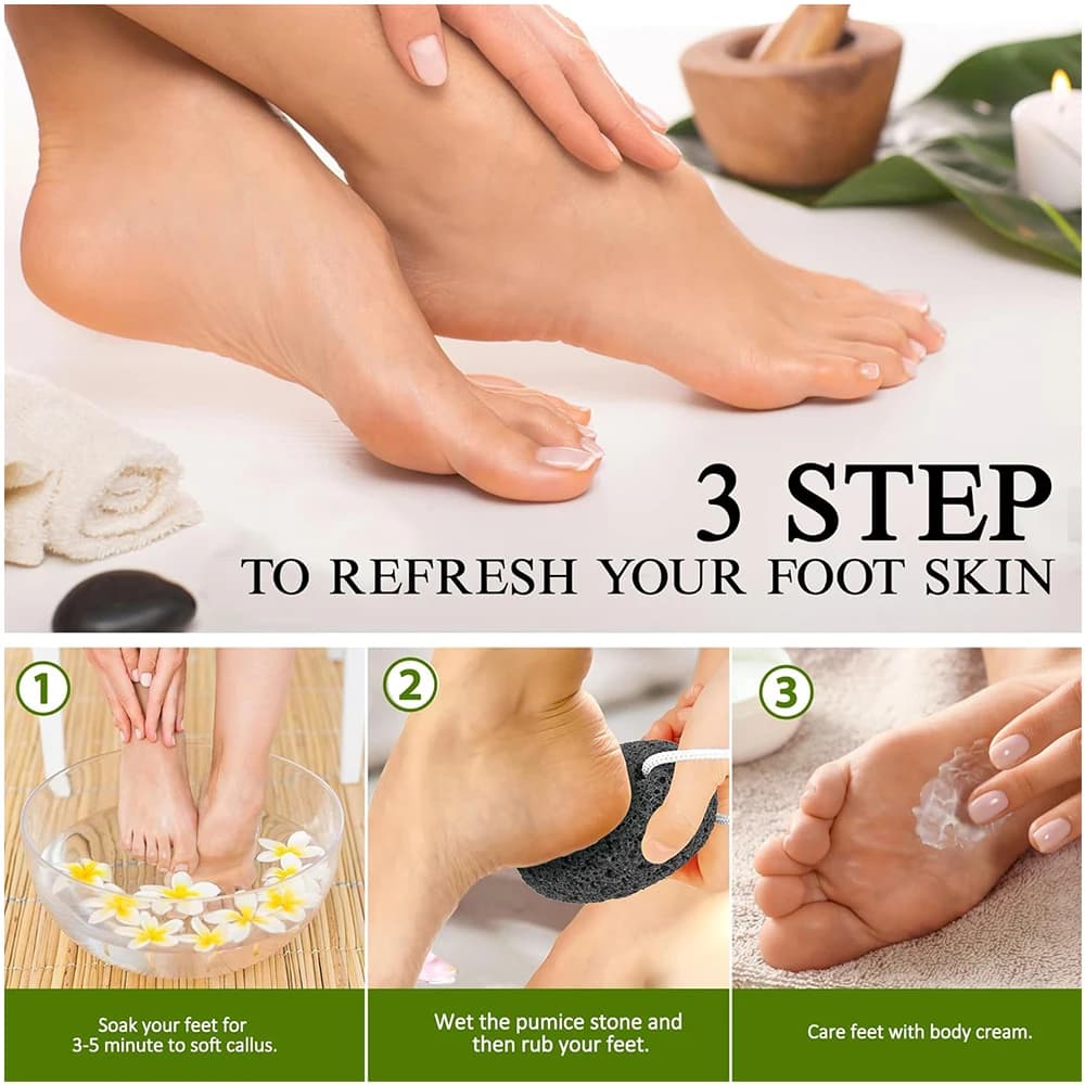 Lava pumice stone for removing foot and hand calluses — image 3
