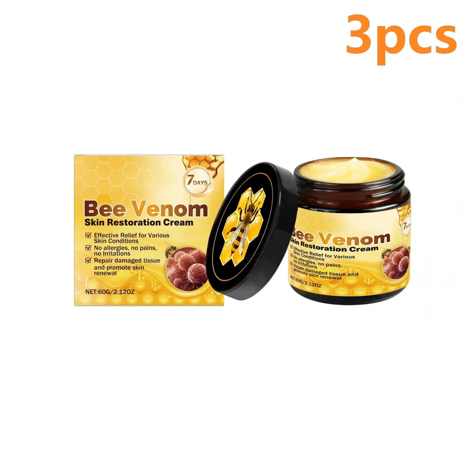Bee venom skin restoration cream tube — image 7