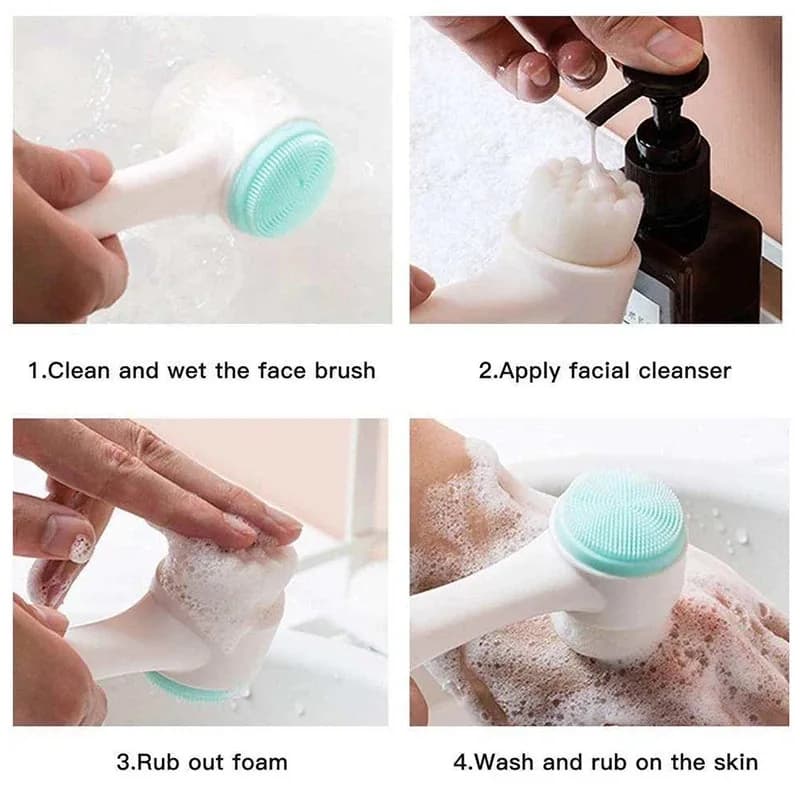 double-sided silicone facial cleansing brush — image 4