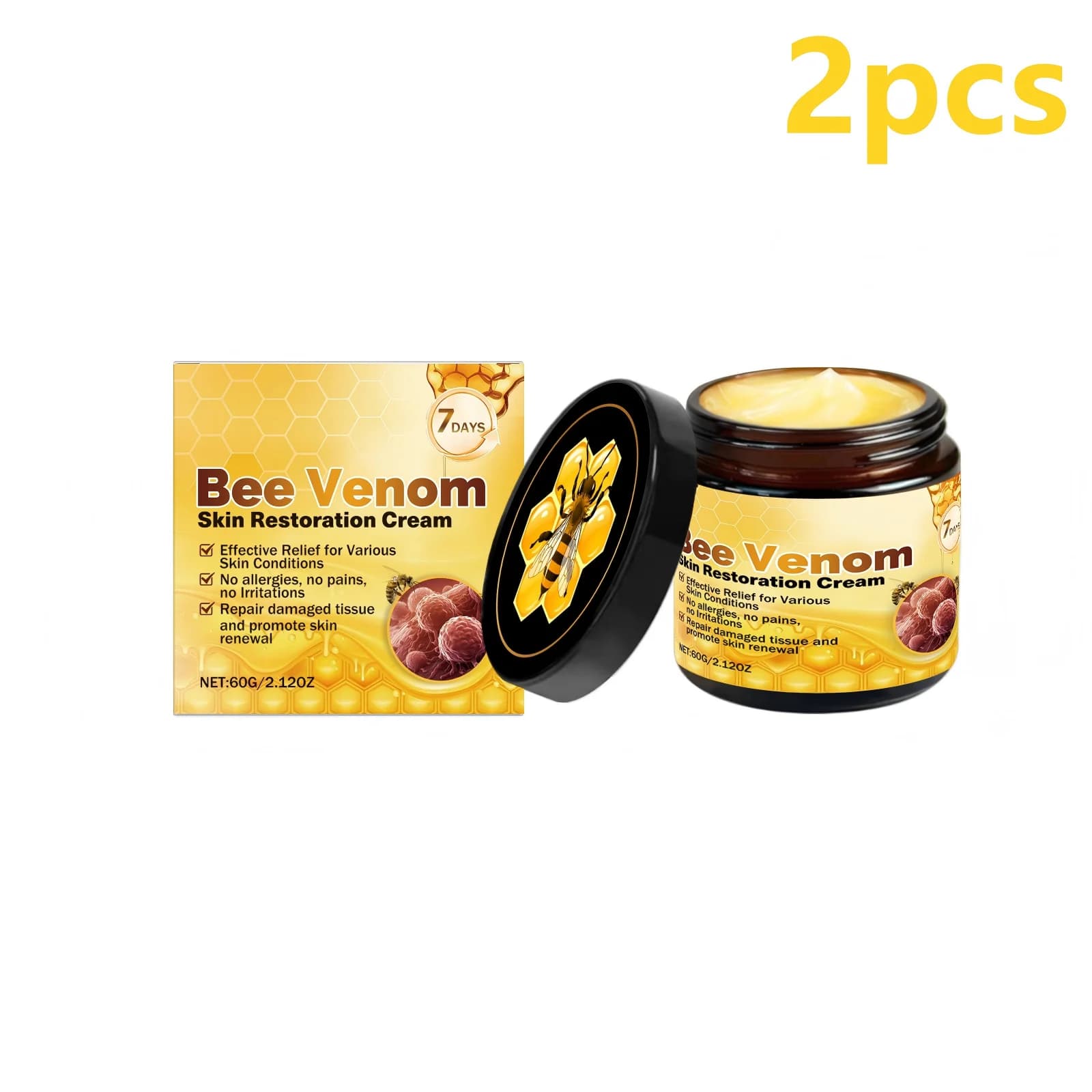 Bee venom skin restoration cream tube — image 8