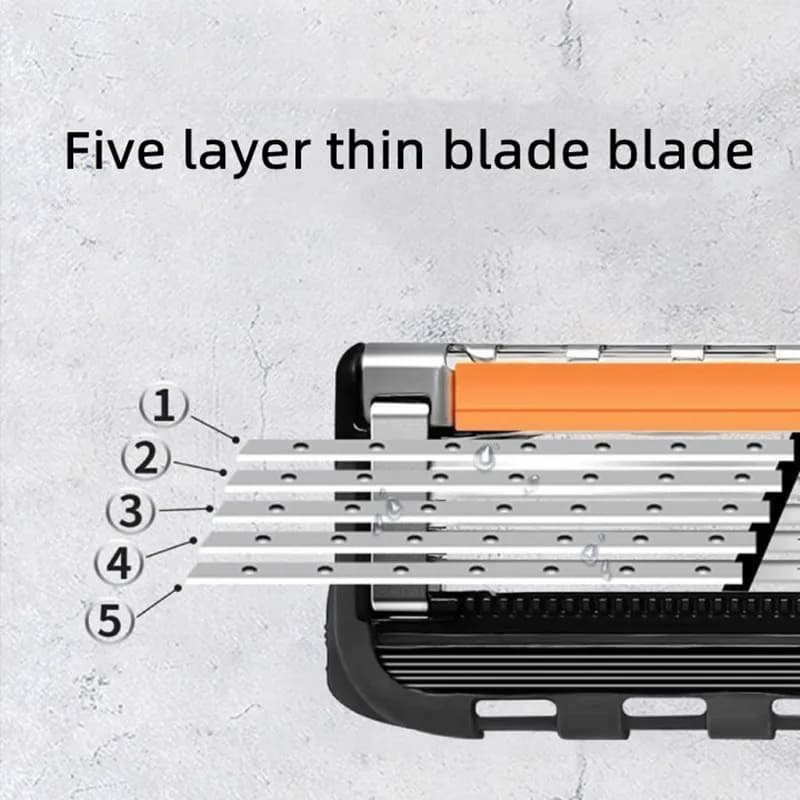 5-layer Razor Fusion Pro shaving blade refill pack — image 4