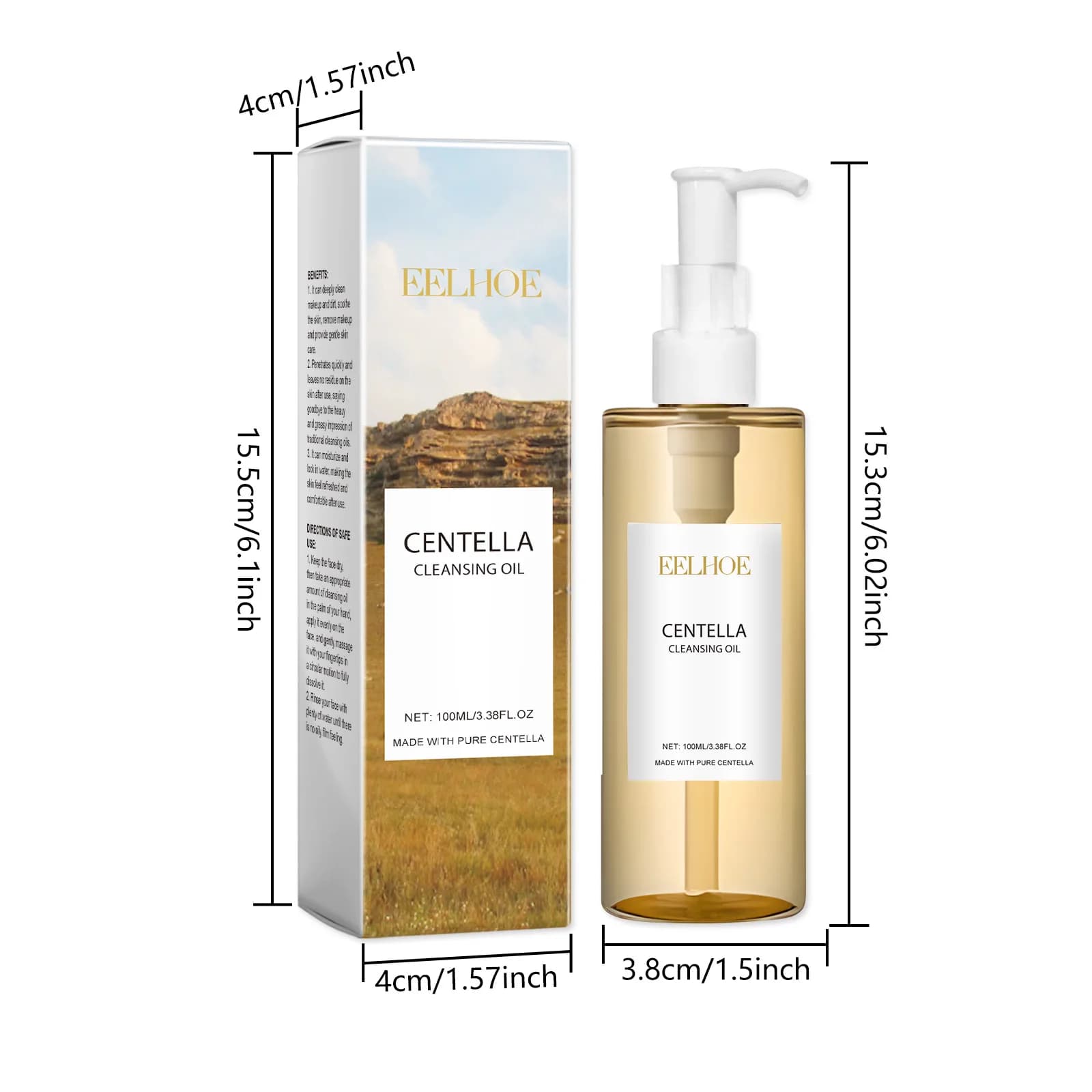 Centella gentle makeup remover oil and serum set — image 8
