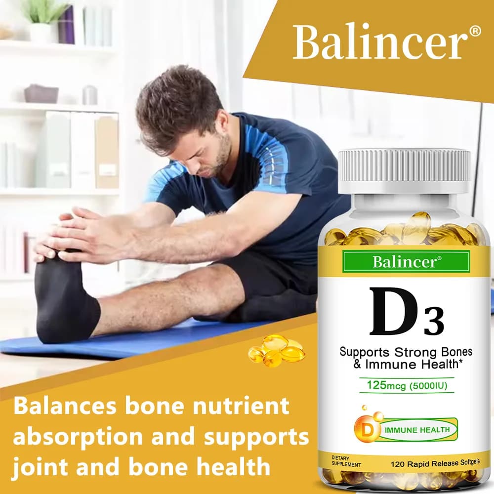Vitamin D3 5000 IU supplement bottle — image 6
