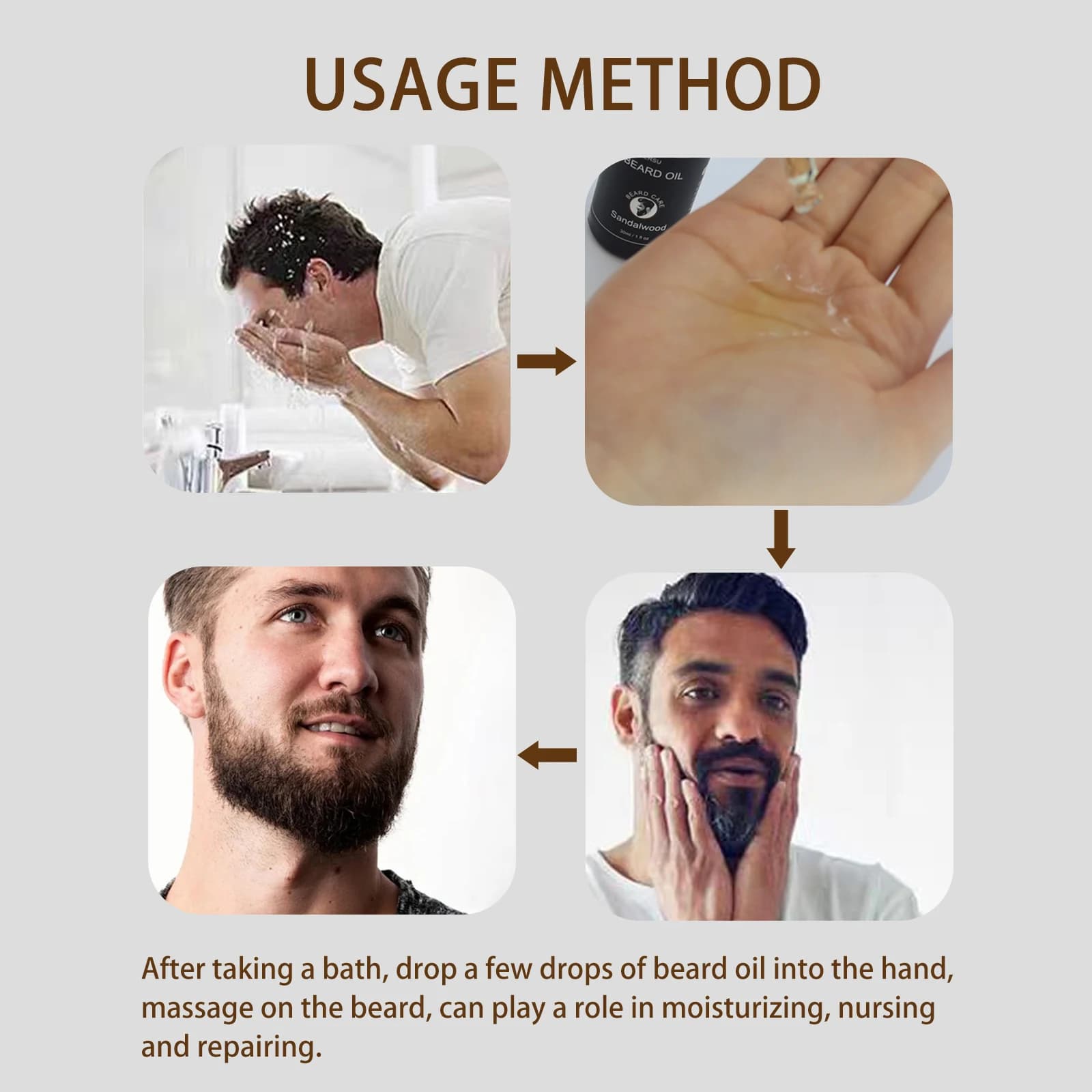 beard growth oil bottle 30 ml — image 6