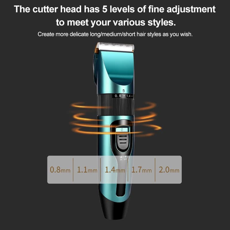 wireless hair clipper with LED display and ceramic blade — image 4