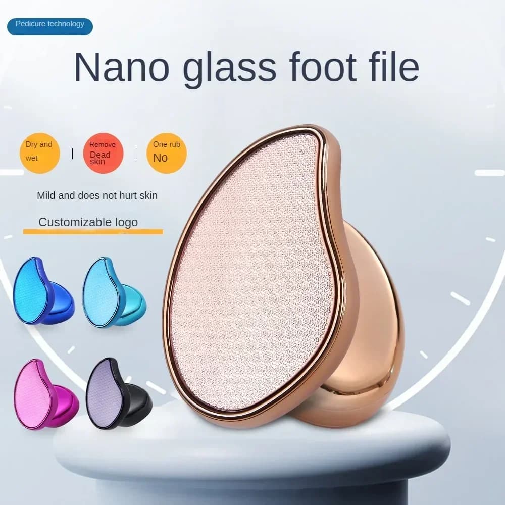 nano glass foot grinder with double-sided stainless steel board — image 1