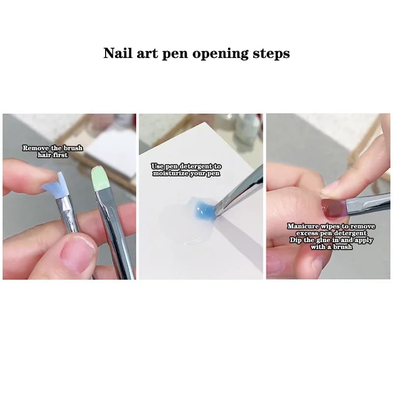 transparent nail art brush pen — image 5