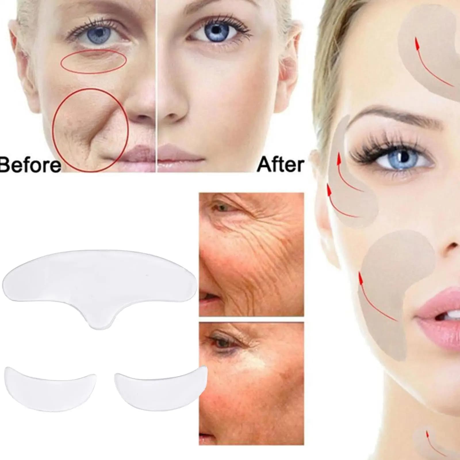 gel patch for forehead and eye wrinkles — image 3