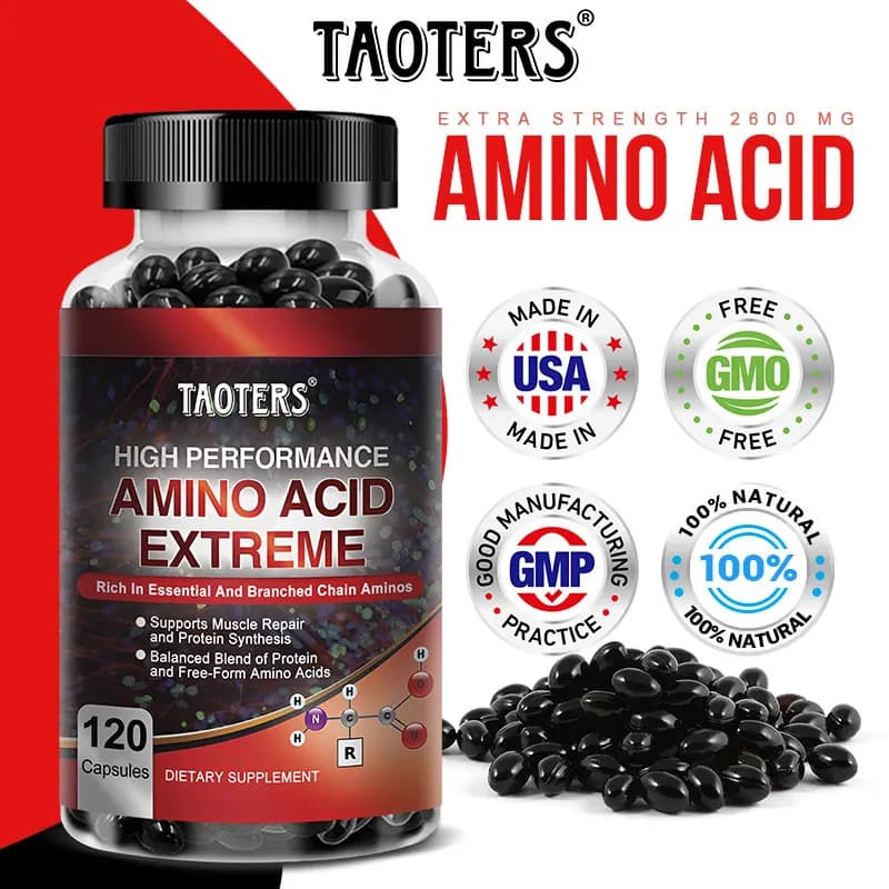amino acid capsules bottle — image 3