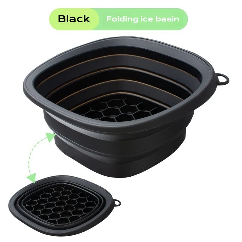 collapsible silicone face ice bath tray — image 8