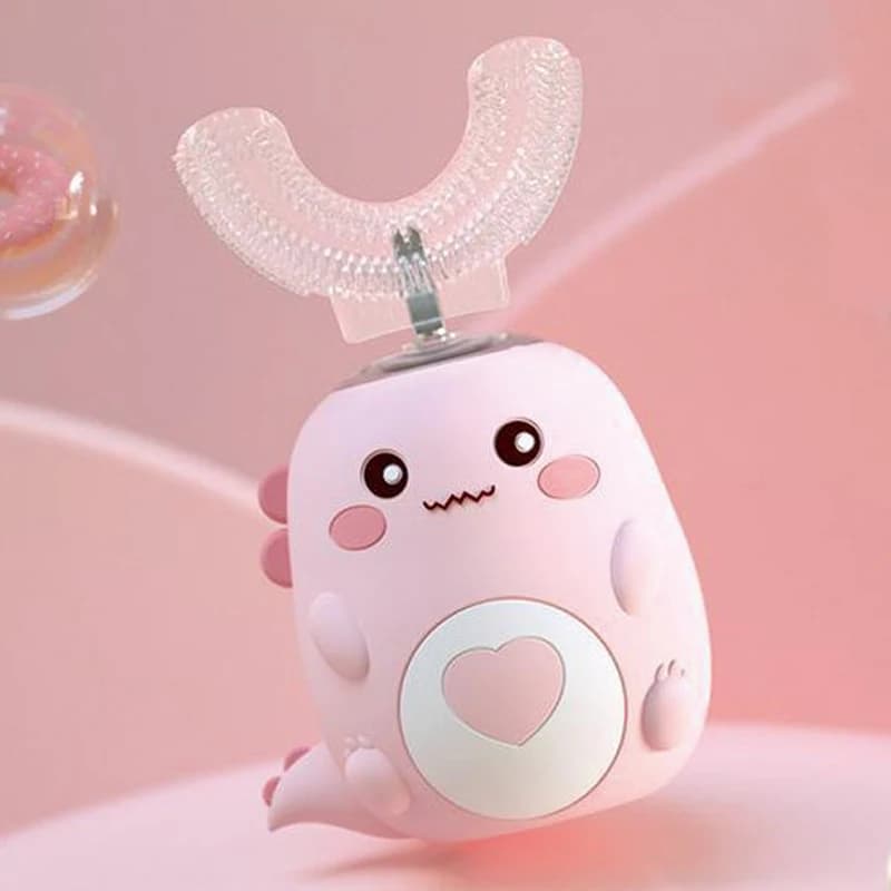 U‑shaped electric toothbrush for children with cartoon design — image 6