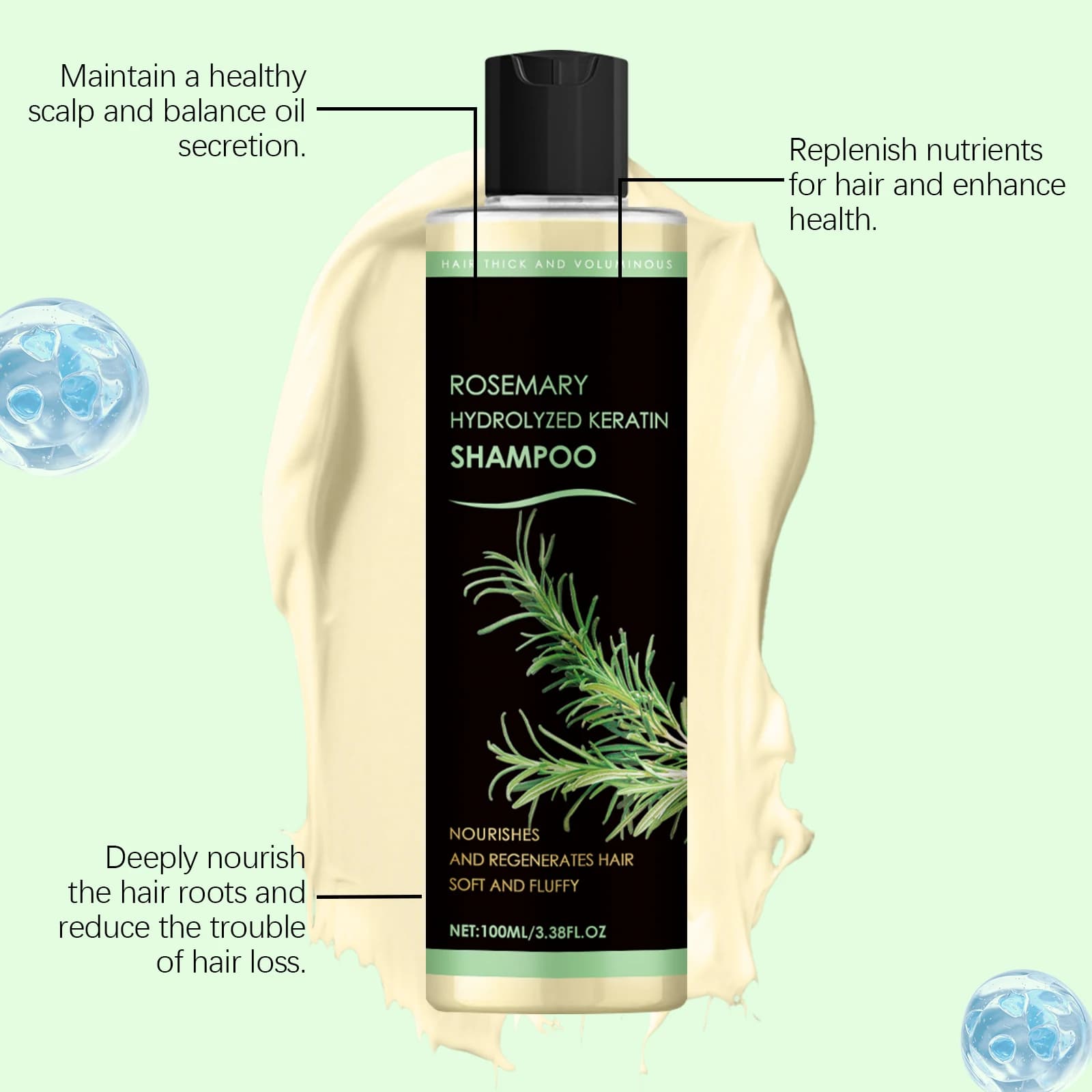 bottle of rosemary natural shampoo — image 4