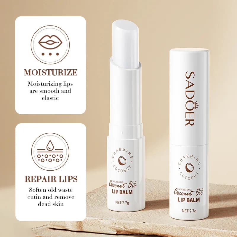 Coconut lip balm tube — image 2