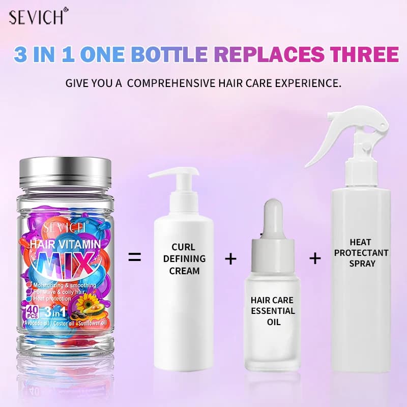 hair vitamin capsules in a bottle — image 3
