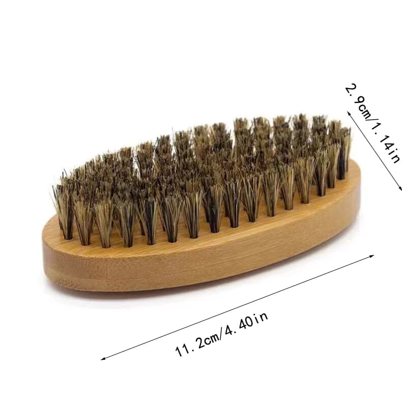 boar bristle shaving brush set for men — image 4