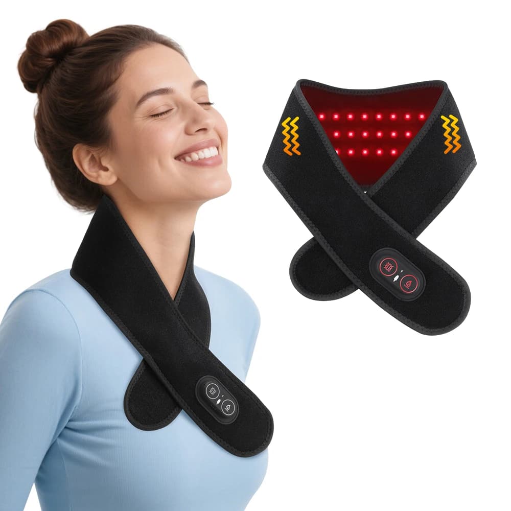 Red Light Heating Neck Belt – 660‑850nm Infrared Therapy