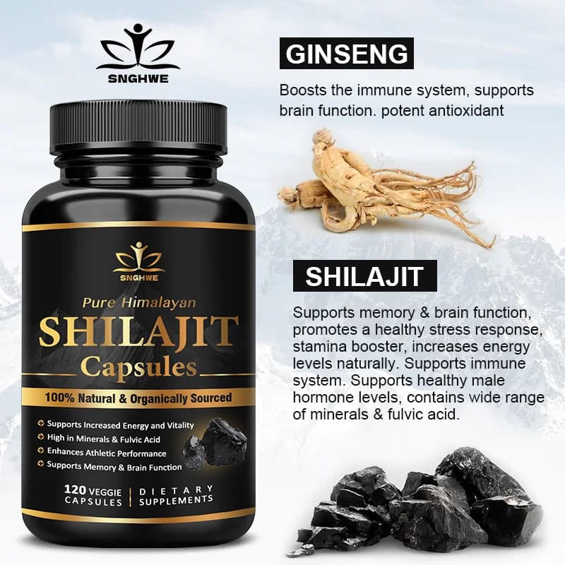 bottles of pure Himalayan organic shilajit supplement — image 5