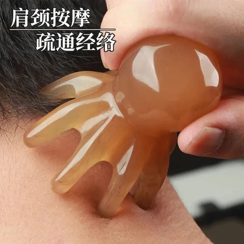 Octopus Resin Massage Comb for Scalp and Meridian Scraping