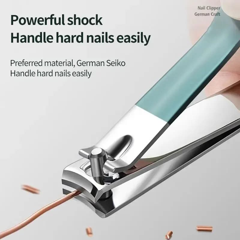 rotating leather case with four nail clippers — image 5