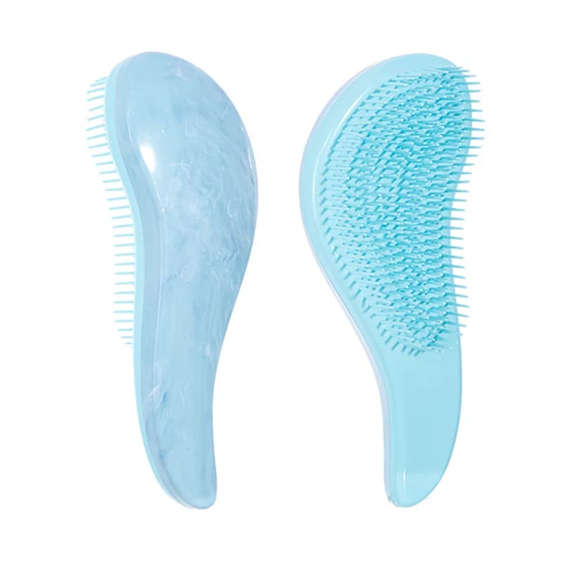 soft wheat straw detangling hairbrush with scalp massager — image 7
