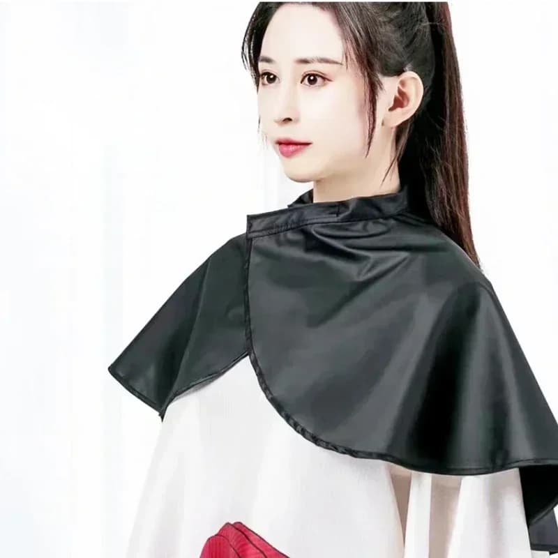 black waterproof square hair cutting cape — image 6