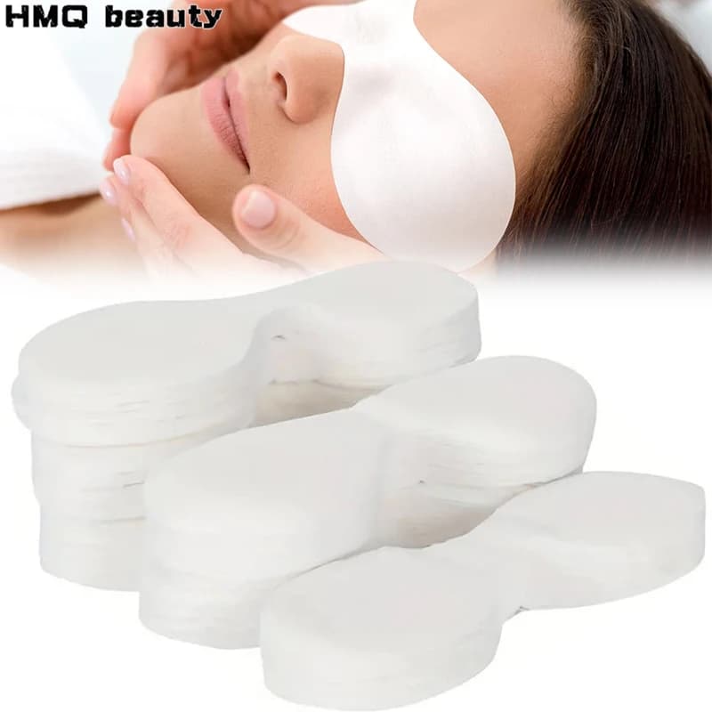 pack of 100 disposable ultra‑thin cotton eye masks — image 1