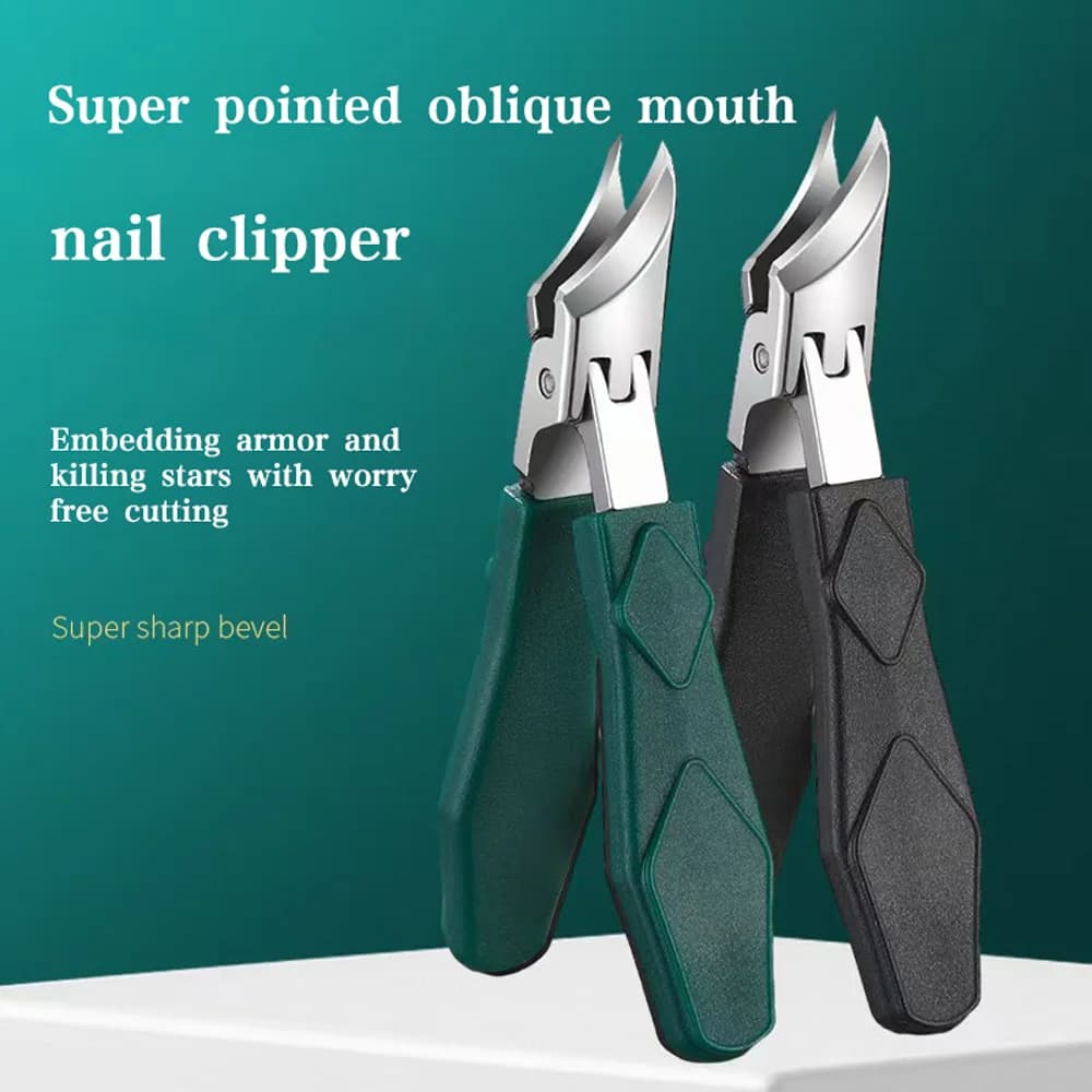 pointed-nose large-opening nail clippers — image 1