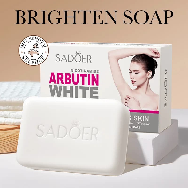 handmade niacinamide arbutin facial soap bar — image 2