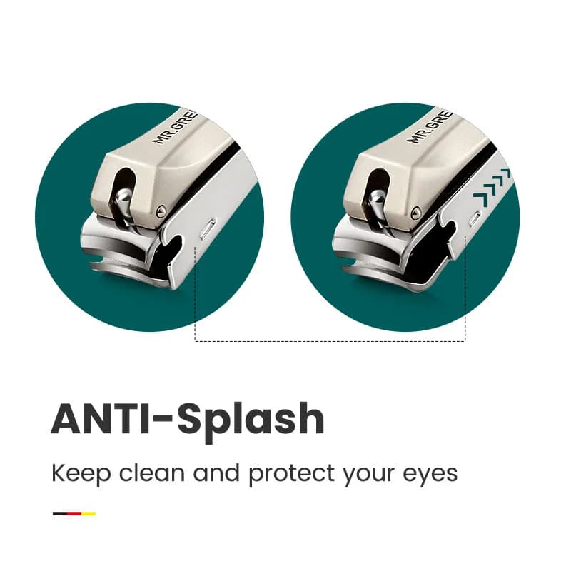 Stainless steel anti‑splash nail clipper — image 3