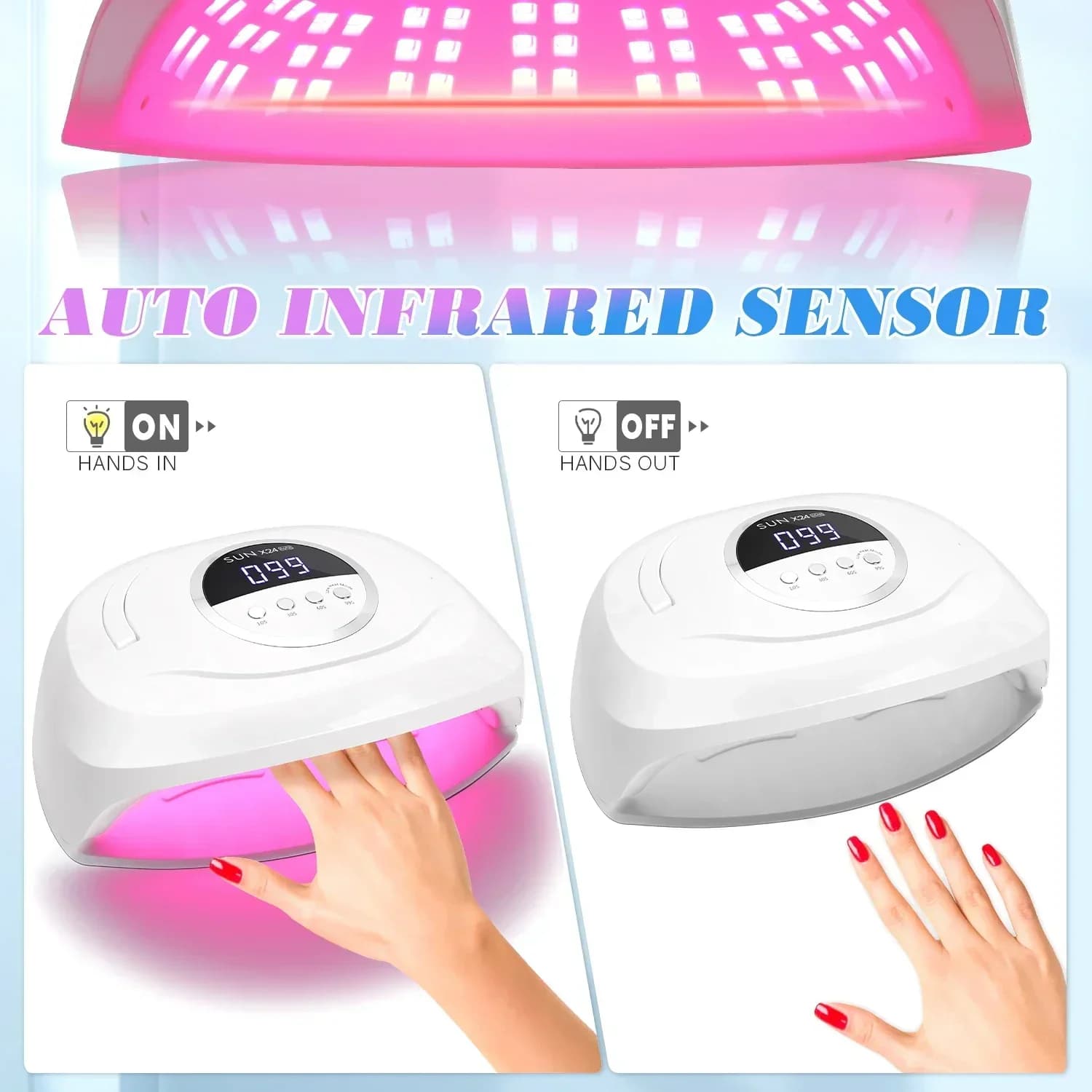 UV LED nail lamp with 84 LEDs — image 5