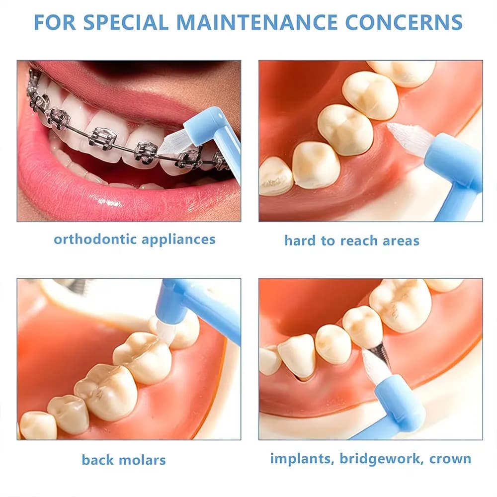 soft tufted interdental toothbrush set — image 5
