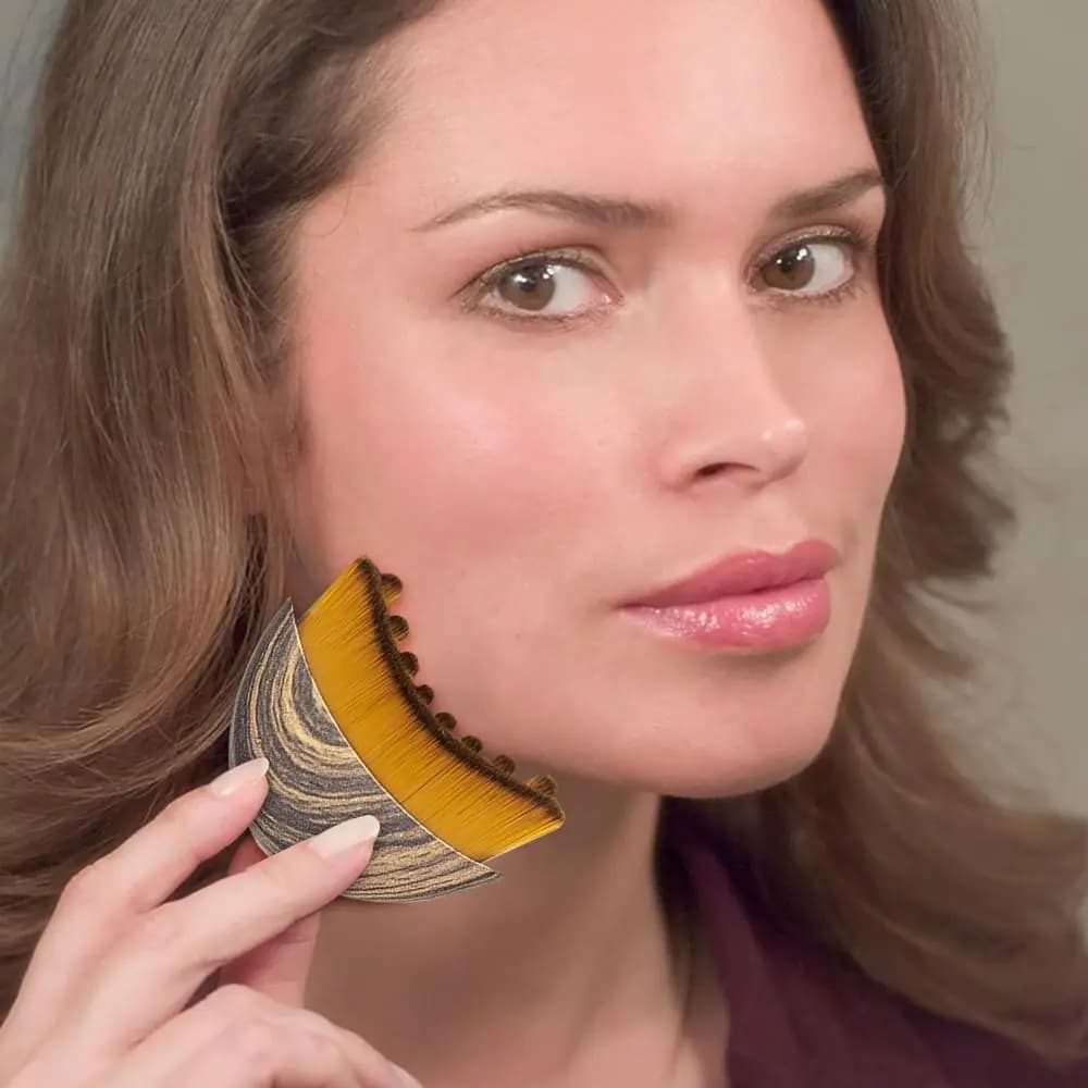 portable lymphatic contour face brush — image 3