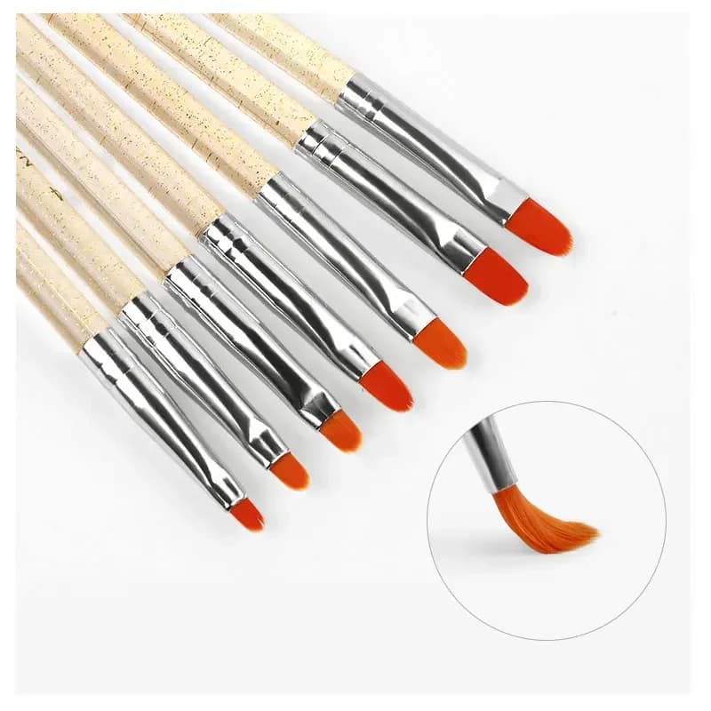 7-piece nylon brush pen set for nail art — image 3