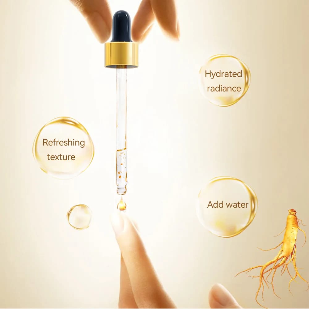 24K gold hyaluronic acid and niacinamide face serum bottle — image 4