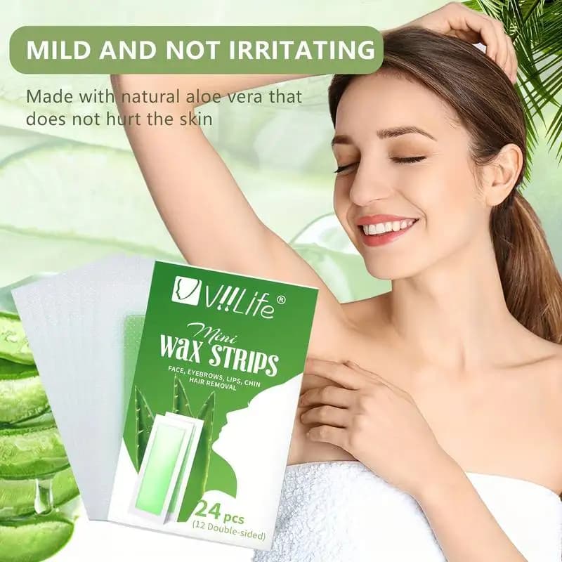 painless fast wax strips for hair removal — image 3