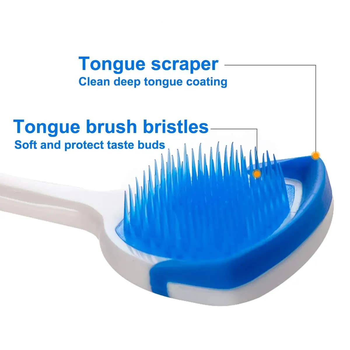 Reusable silicone tongue cleaner — image 2