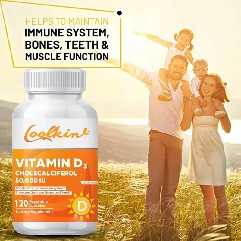 bottle of vitamin d3 50000 iu supplement — image 3