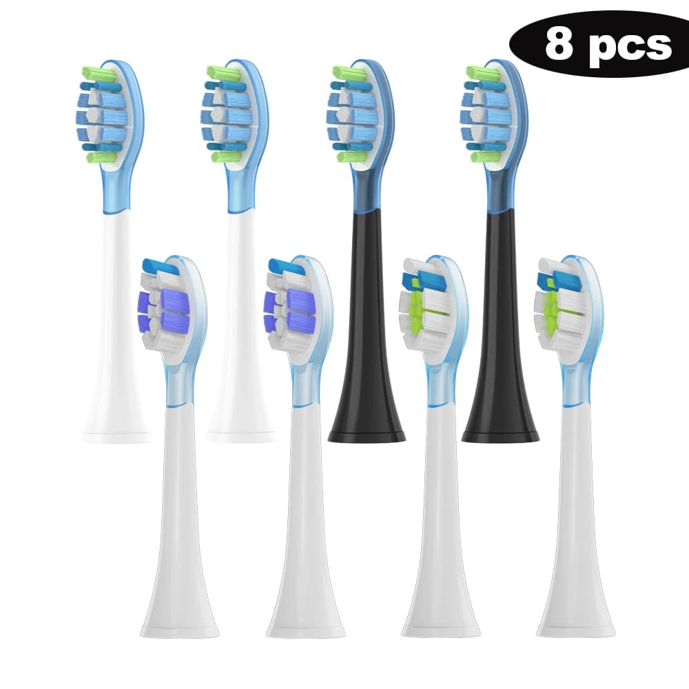 Pack of 8 Philips Sonic toothbrush replacement heads — image 1