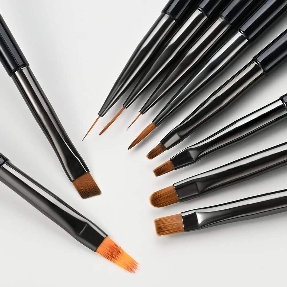 10-piece nail art pen and brush set for UV gel — image 3