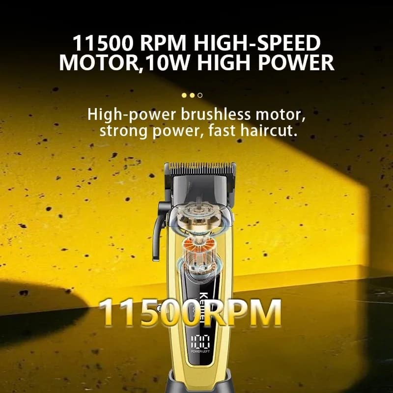 Kemei brushless cordless hair clippers — image 4