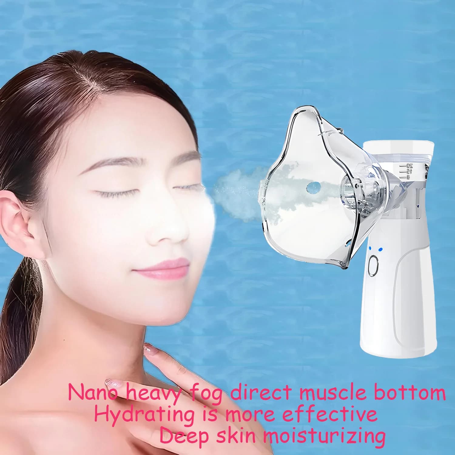 mini USB facial steamer with nano mist — image 6