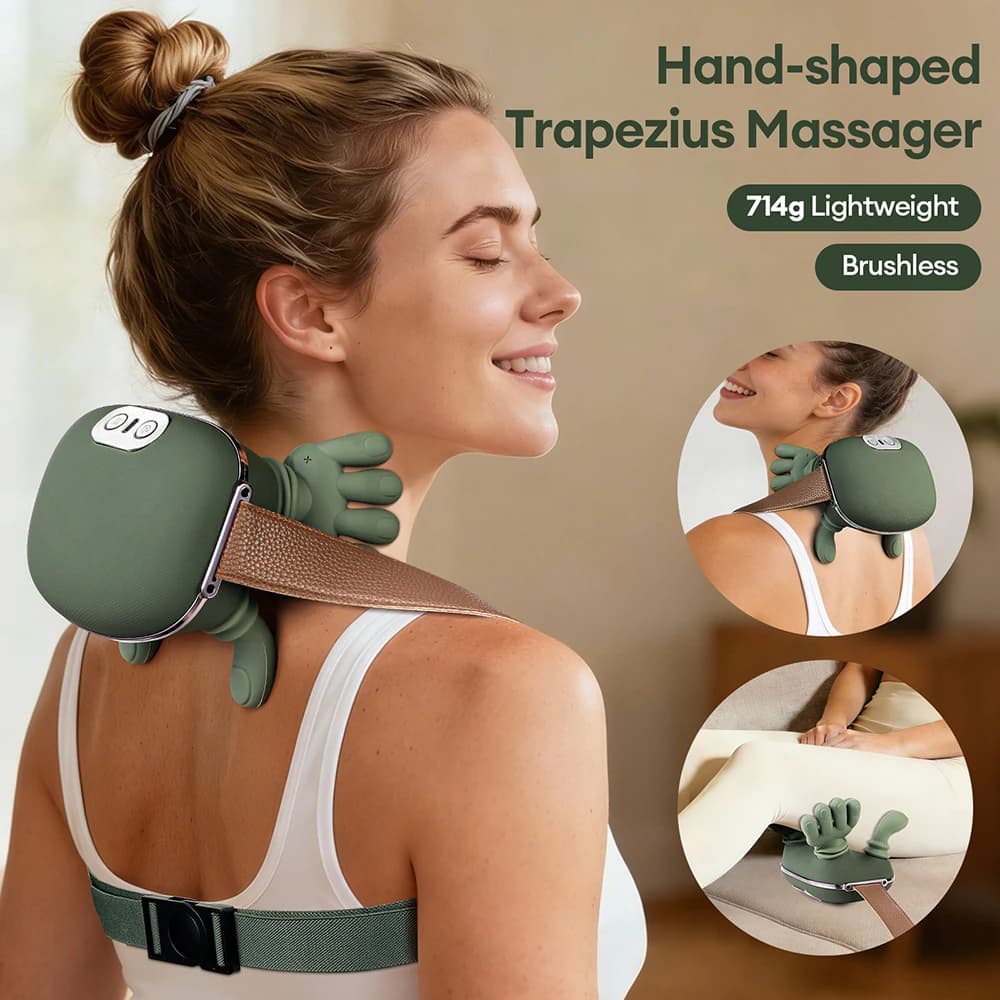 Wireless 4D Finger Neck and Shoulder Massager