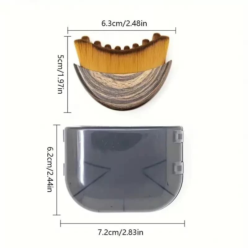 Lymphatic contour face brush for dry brushing — image 6