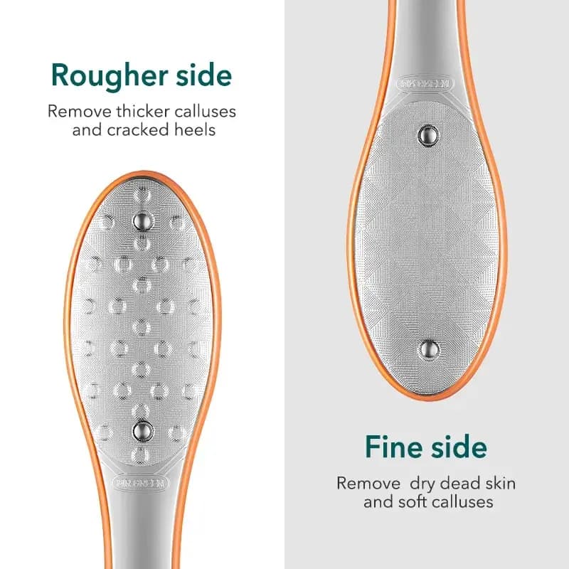 double sided stainless steel foot file for callus removal — image 3